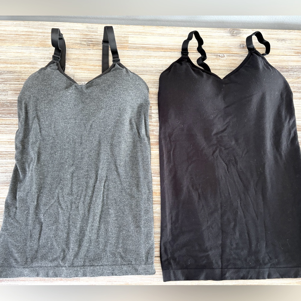 Auden nursing camis. Size small. Black and gray.